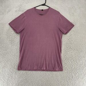 Lululemon Fundamental T-Shirt Mens Small Purple Crewneck Athletic Performance